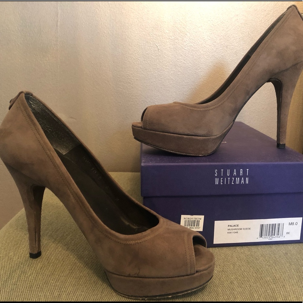 Stuart Weitzman Open Toe Pumps - image 1